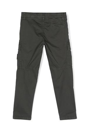 grey cotton trousers STONE ISLAND KIDS | 801630410V0163